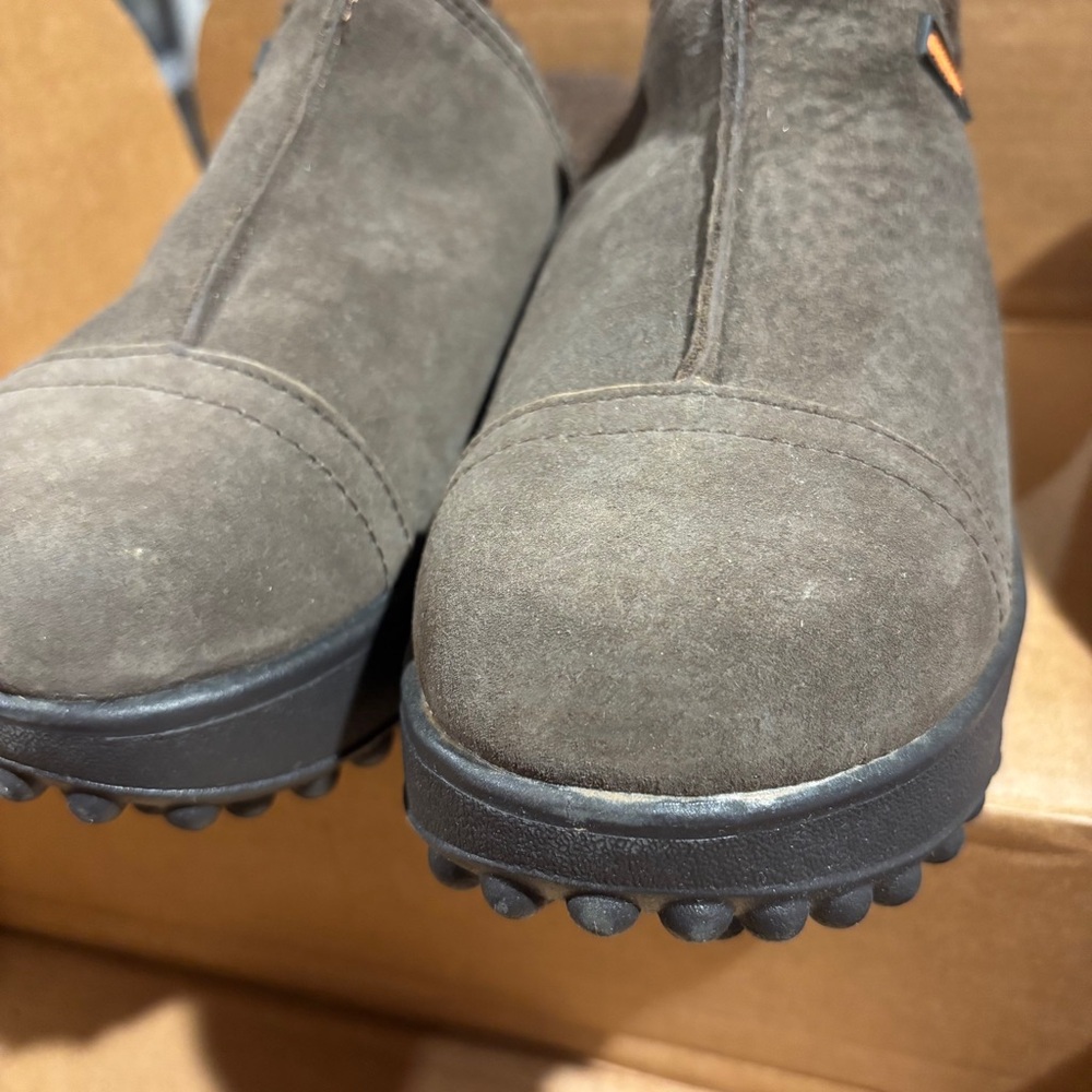 🆕 Rocket Dog ‘Fran’ Brown Nubuck W/ Faux Shearling Clogs 8.5 - Picture 13 of 14